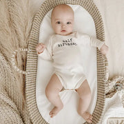 Half Birthday Organic Cotton Baby Bodysuit | Long Sleeve