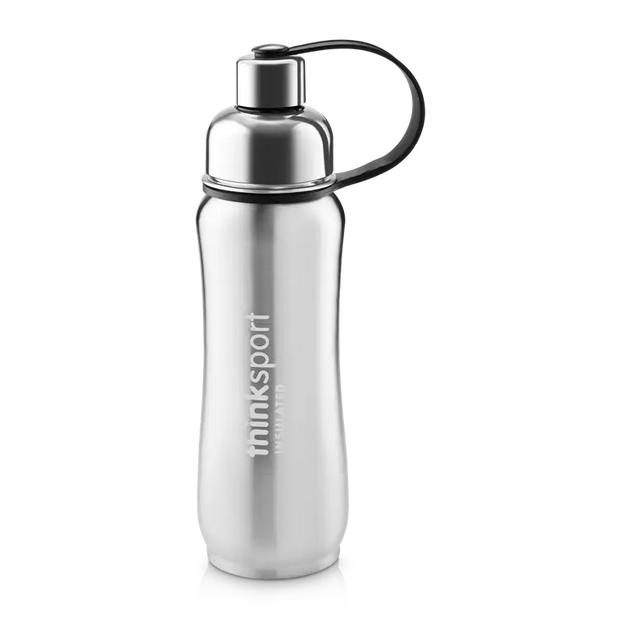 Insulated Sports Bottle - Natural Silver