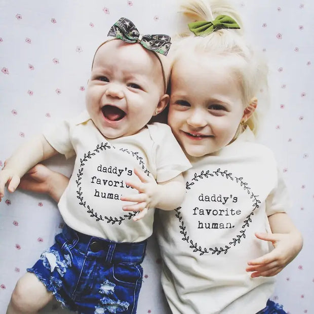 Daddys Favorite Human Organic Cotton Kids Tee | Short Sleeve