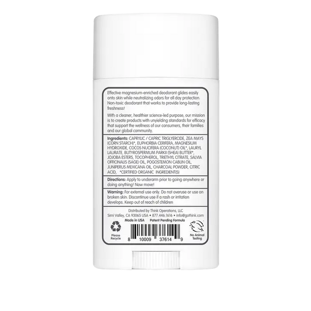 Think Magnesium Deodorant Charcoal and Sage