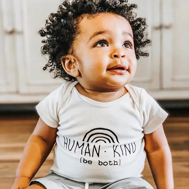Human Kind Be Both Organic CottonBodysuit | Short Sleeve