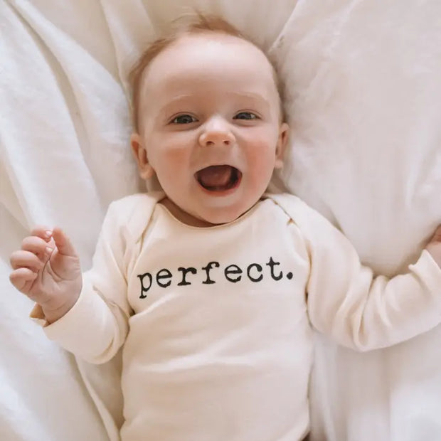 Perfect Organic Cotton Baby Bodysuit | Long Sleeve