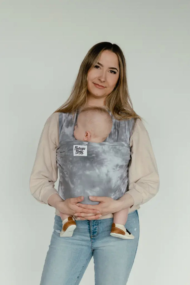 The Hendrix - Grey Tie Dye Beluga Wrap