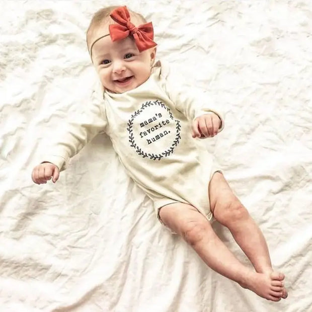 Mamas Favorite Human Organic Cotton Bodysuit | Long Sleeve