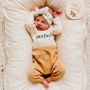 Perfect Organic Cotton Baby Bodysuit | Long Sleeve