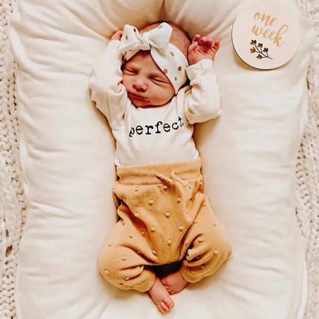 Perfect Organic Cotton Baby Bodysuit | Long Sleeve