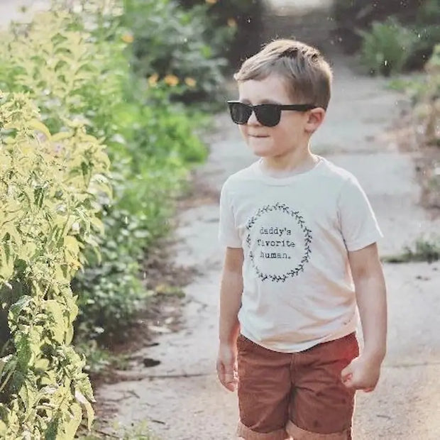 Daddys Favorite Human Organic Cotton Kids Tee | Short Sleeve