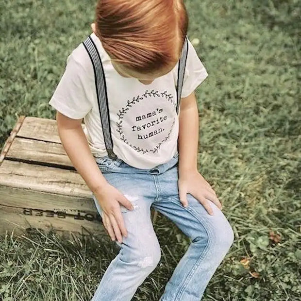 Mamas Favorite Human Organic Cotton Kids Tee | Short Sleeve