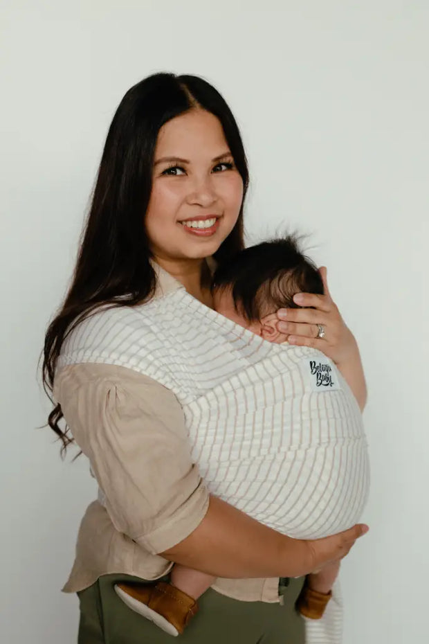 The Valerie - Biscotti Stripe Beluga Wrap