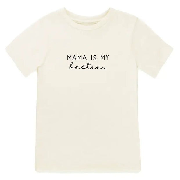 Mama Is My Bestie Organic Cotton Kids Tee | Short Sleeve