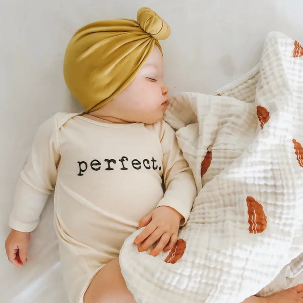 Perfect Organic Cotton Baby Bodysuit | Long Sleeve