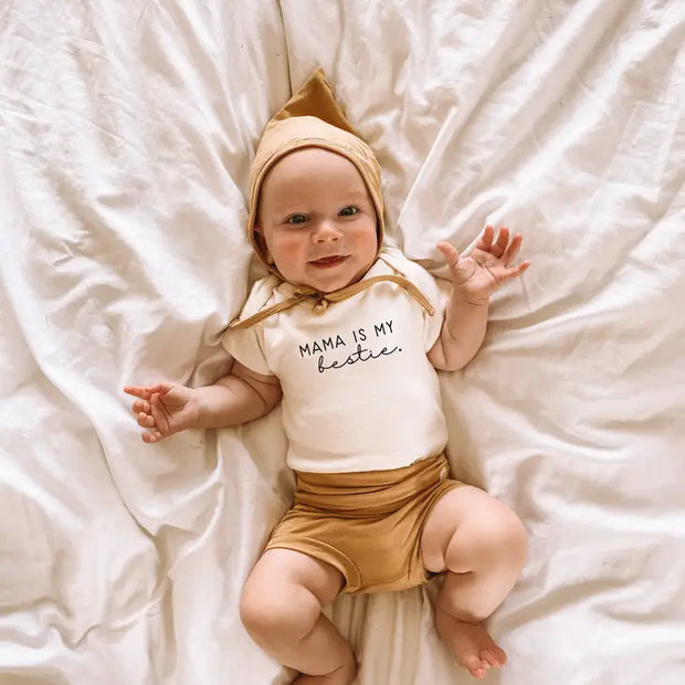 Mama is My Bestie Organic Cotton Bodysuit | Short Sleeve
