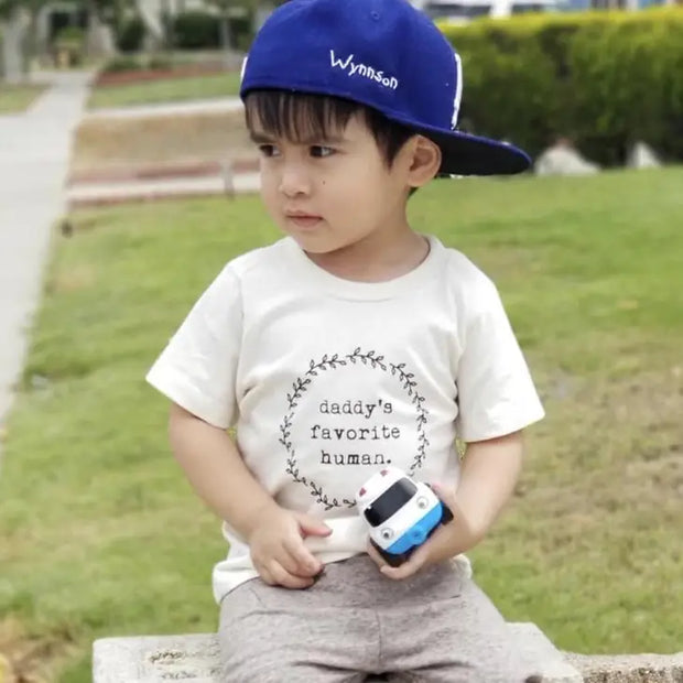 Daddys Favorite Human Organic Cotton Kids Tee | Short Sleeve
