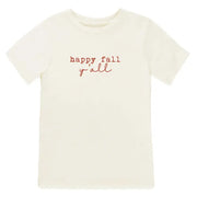 Happy Fall Y'all Organic Cotton Kids Tee | Short Sleeve