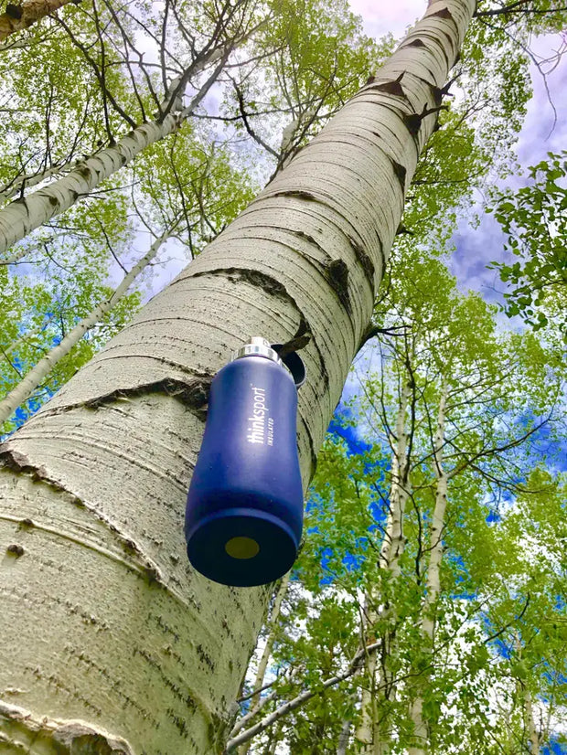 Insulated Sports Bottle - Coated Blue