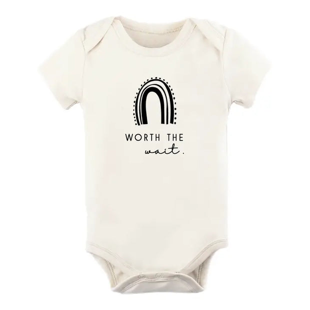 Worth the Wait Organic Cotton Bodysuit | Short Sleeve