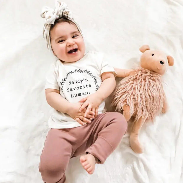 Daddys Favorite Human Organic Cotton Kids Tee | Short Sleeve