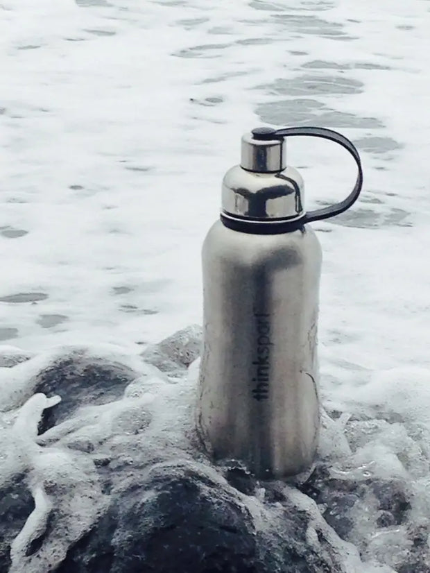 Insulated Sports Bottle - Natural Silver