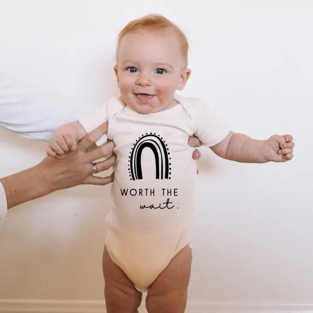 Worth the Wait Organic Cotton Bodysuit | Short Sleeve
