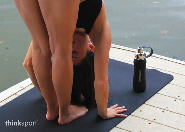 Insulated Sports Bottle - Coated Black