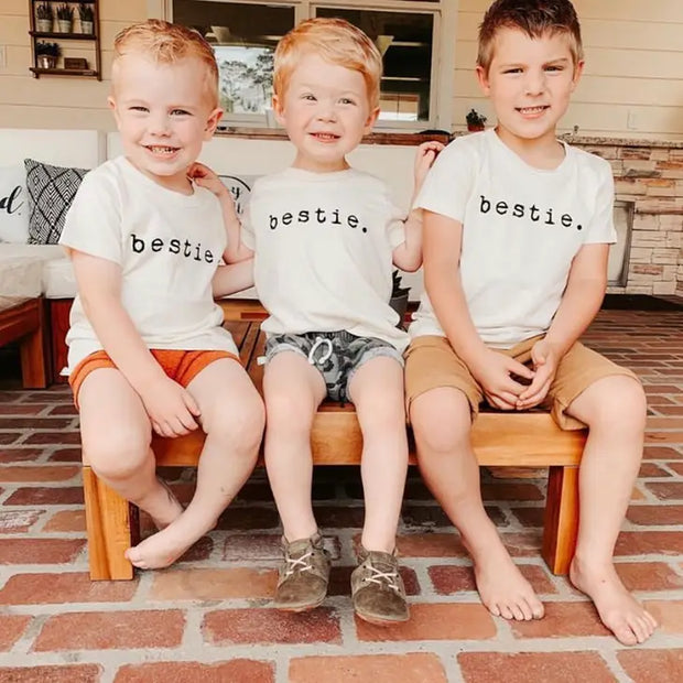 Bestie Organic Cotton Kids Graphic Tee | Short Sleeve