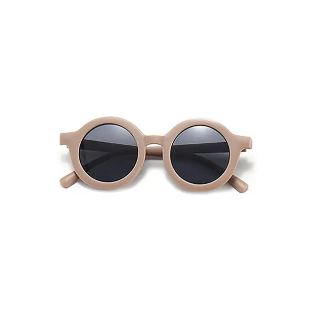 Baby & Toddler Round Retro Sunglasses - Coffee Matte