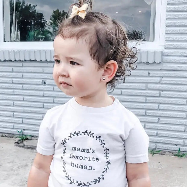 Mamas Favorite Human Organic Cotton Kids Tee | Short Sleeve