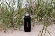 Insulated Sports Bottle - Coated Black