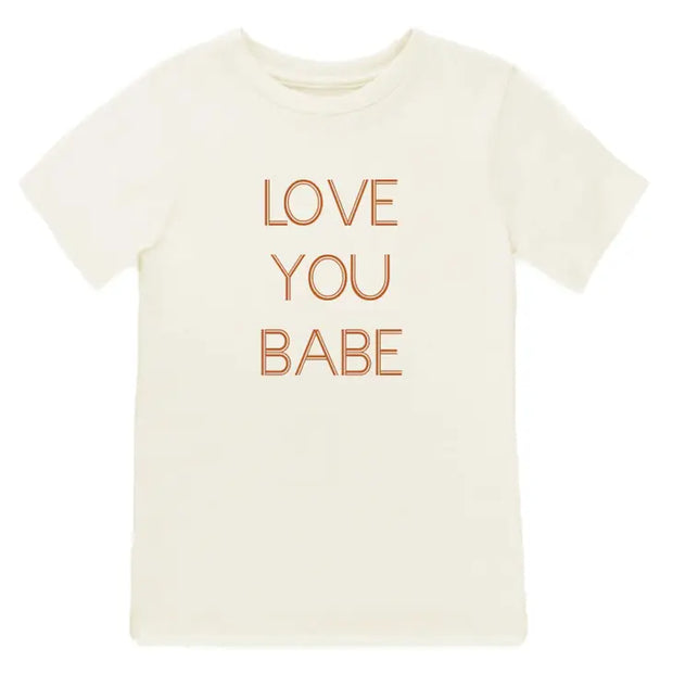 Love You Babe Organic Cotton Kids Graphic Tee | Short Sleeve