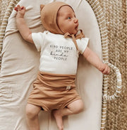 Kind People Organic Cotton Baby Bodysuit | Short Sleeve