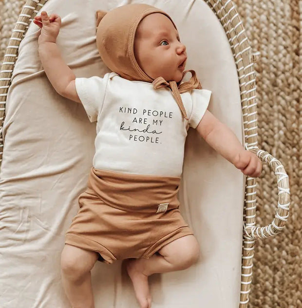 Kind People Organic Cotton Baby Bodysuit | Short Sleeve