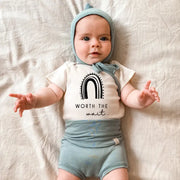 Worth the Wait Organic Cotton Bodysuit | Short Sleeve