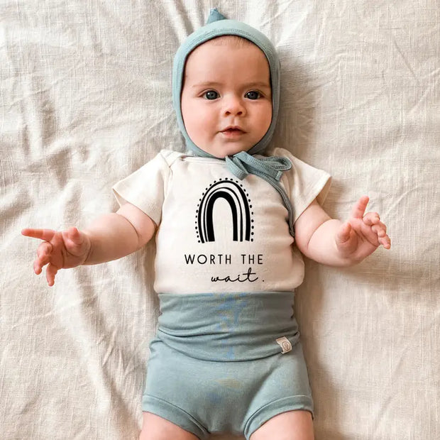 Worth the Wait Organic Cotton Bodysuit | Short Sleeve