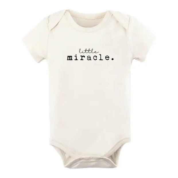 Little Miracle Organic Cotton Baby Bodysuit | Short Sleeve