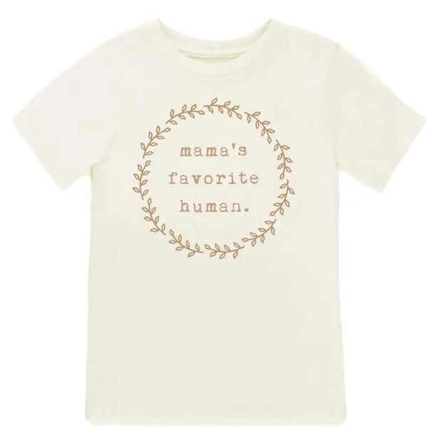 Mamas Favorite Human Organic Cotton Kids Tee | Short Sleeve