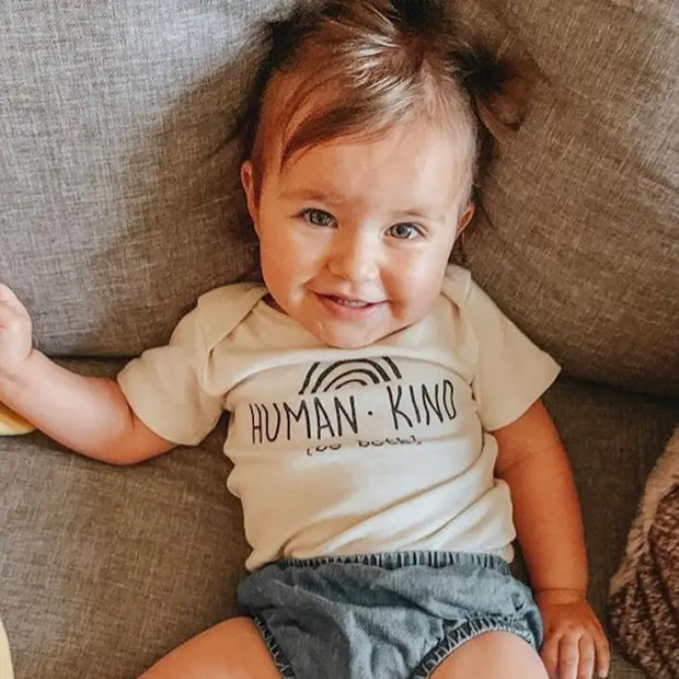 Human Kind Be Both Organic CottonBodysuit | Short Sleeve