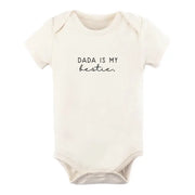 Dada is My Bestie Organic Cotton Bodysuit | Short Sleeve