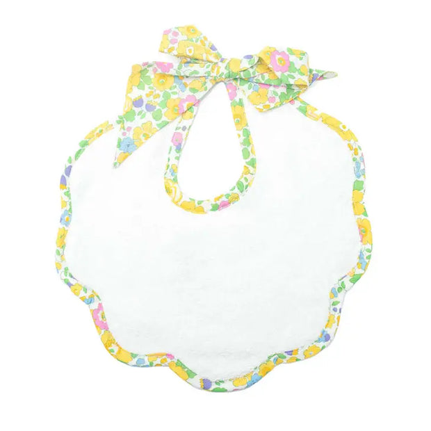 Scalloped Bib | Liberty “Betsy” Yellow