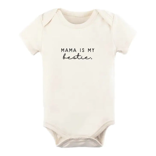 Mama is My Bestie Organic Cotton Bodysuit | Short Sleeve
