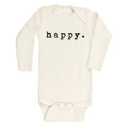 Happy Organic Cotton Baby Bodysuit | Long Sleeve