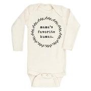 Mamas Favorite Human Organic Cotton Bodysuit | Long Sleeve