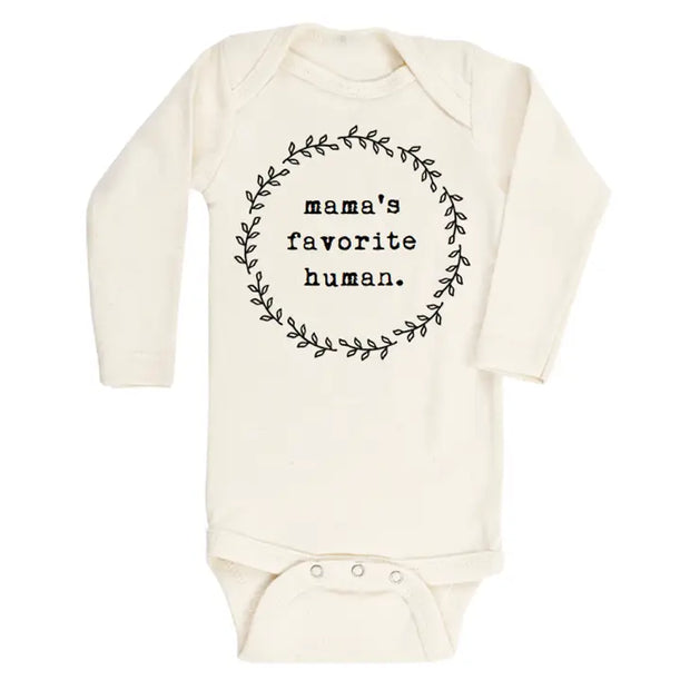 Mamas Favorite Human Organic Cotton Bodysuit | Long Sleeve