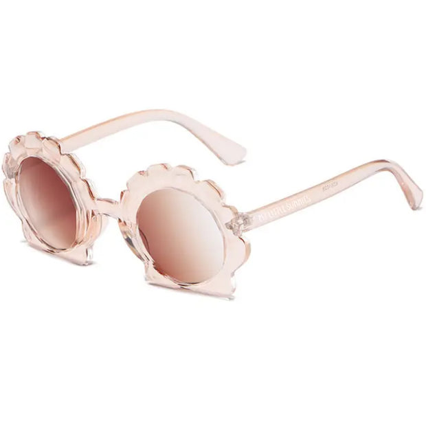 Baby & Toddler Round Seashell Sunglasses - Translucent Sand