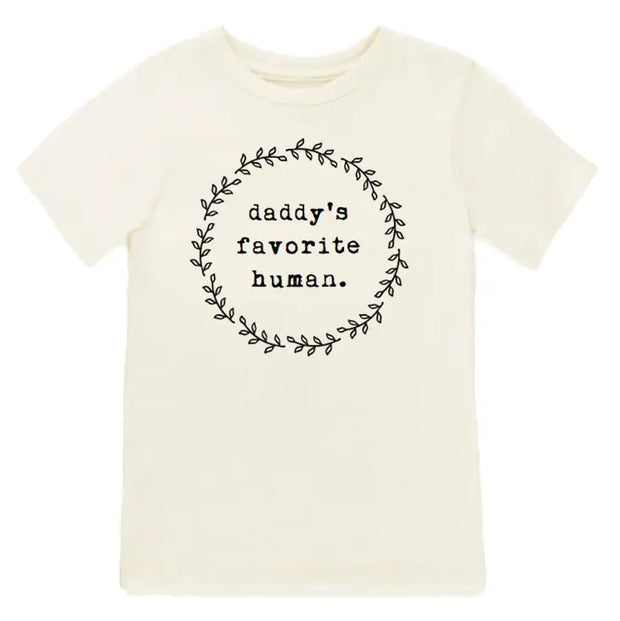 Daddys Favorite Human Organic Cotton Kids Tee | Short Sleeve