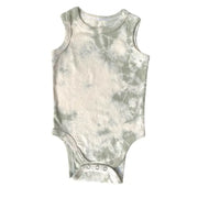 Tie Dye Tank Top Organic Cotton Bodysuit One Piece | Sage
