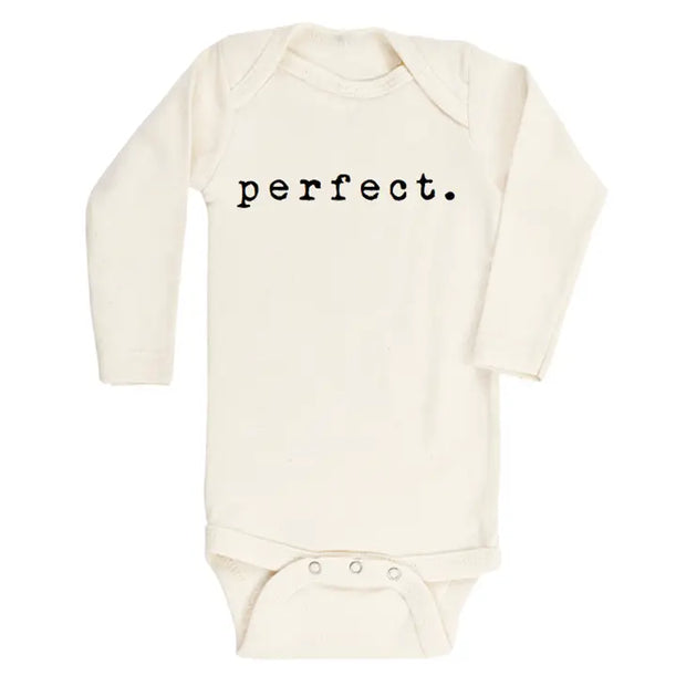 Perfect Organic Cotton Baby Bodysuit | Long Sleeve