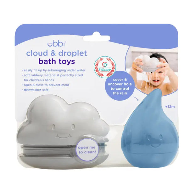 Modern Cloud & Droplet Bath Toys
