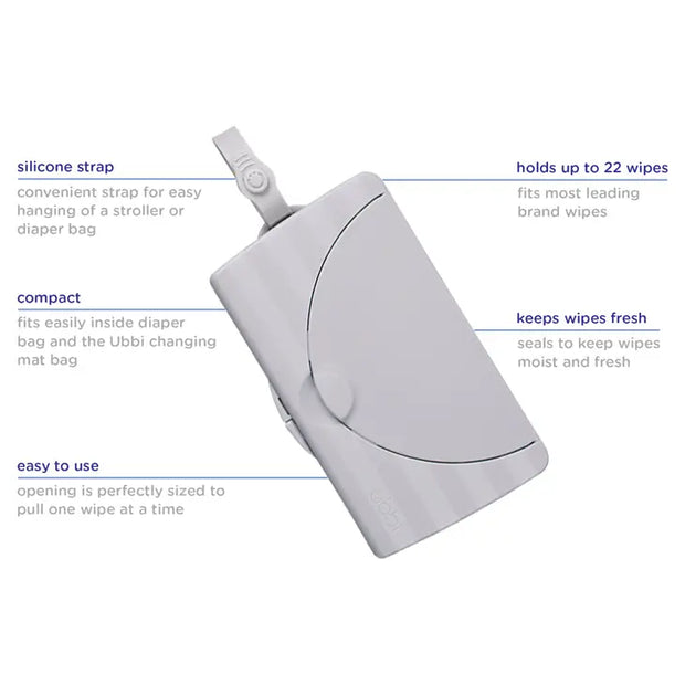 Gray On-the-Go Wipes Dispenser