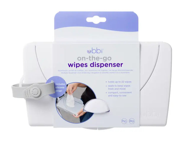 White On-the-Go Wipes Dispenser